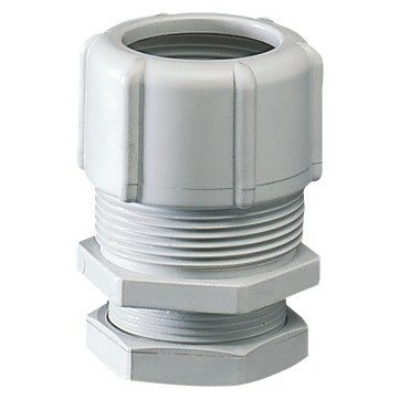 [PTG035.00144] GEWISS GW50417, Shockproof Polymer Conduit/box Coupling, Hole Ø 29mm for External Conduits 25mm, Grey Ral7035, Ip66