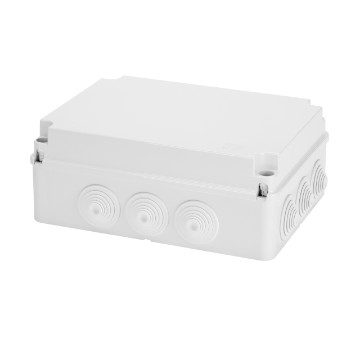 [PTG018.00010] GEWISS GW44009, Cutie de joncțiune cu capac simplu înșurubat, IP55, Dimensiuni interne 300x220x120, Pereți cu presetupe, Gri RAL 7035