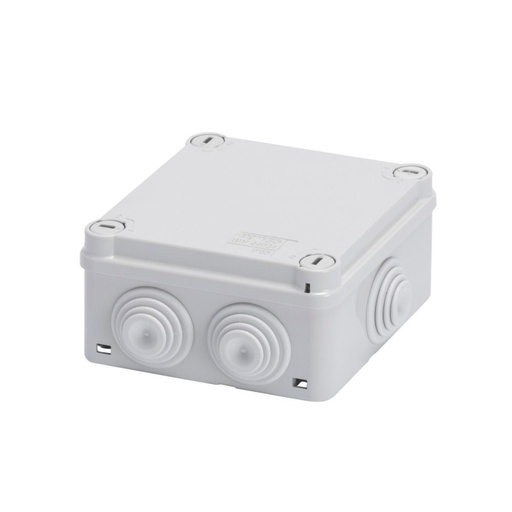 [PTG018.00013] GEWISS GW44024, Cutie de joncțiune cu capac de fixare rapidă, IP55, Dimensiuni interne 100x100x50, Pereți cu presetupe, Gri RAL 7035