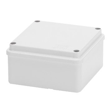 [PTG018.00039] GEWISS GW44204, Junction Box with Plain Screwed Lid, IP56, Internal Dimensions 100x100x50, Smooth Walls, Grey Ral 7035
