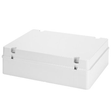 [PTG018.00045] GEWISS GW44210, Cutie de joncțiune cu capac cu filet simplu, IP56, Dimensiuni interne 380x300x120, Pereți netezi, Gri RAL 7035