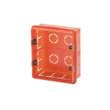 [PTG018.00124] GEWISS GW24206, Rectangular Boxes, 6 Gang (3+3) with Metal Fixing Inserts, 108x124x50