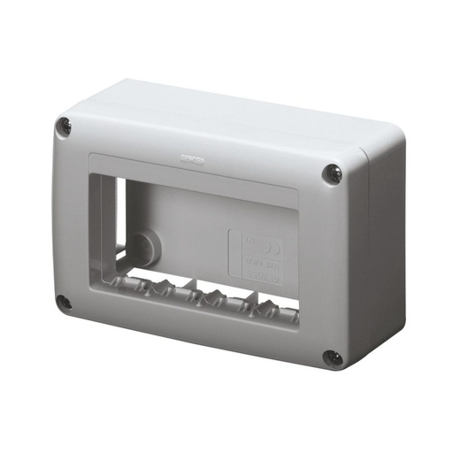 [PTG018.00173] GEWISS GW27622, Self Supporting Device Box for System Device, Skirt and Framne Trunking, 4 Gang, System Range, Anthracite Ral7021