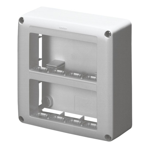 [PTG018.00175] GEWISS GW27628, Self Supporting Device Box for System Device, Skirt and Framne Trunking, 8 Gangs, System Range, Anthracite Ral7021