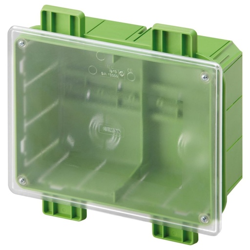 [PTG018.00252] GEWISS GW48126PM, Racord și conexiune, Asamblare laterală, Cutie pentru plasteboard și pereți mobili, Dimensiuni 196x152x75