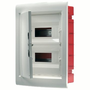 [PTG010.00057] GEWISS GW40886, Tablou de distribuție cu montare la nivel, Cu ușă simplă, 24 module (12x2) IP40
