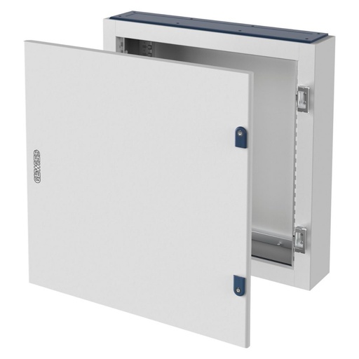 [PTG010.00132] GEWISS GW47041E, Tablou de distribuție cvx 160e, Montare pe suprafață, 600x600x170, IP55, Cu ușă din tablă solidă, 2 încuietori, Cu cadru extractibil, Gri RAL7035