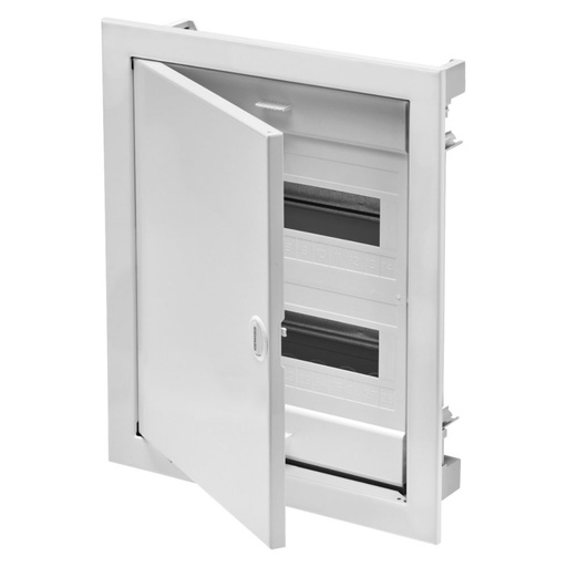 [PTG010.00185] GEWISS GW40152N, Carcasă pentru pereți din zidărie 24 module, Cu ușă simplă și cadru metalic, IP40