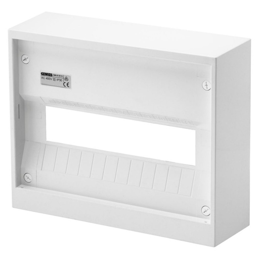 [PTG010.00222] GEWISS GW43111S, Plastic frontal pentru carcasă de montare pe perete 12 de module