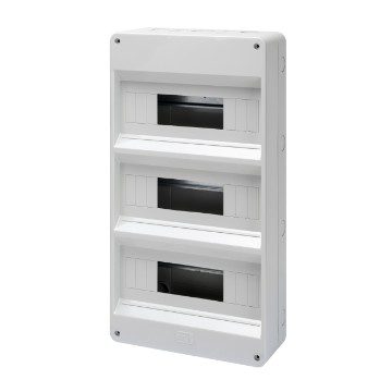 [PTG010.00239] GEWISS GW40032, Carcasă tablou montaj aparent pre-aranjat, Fără ușă, Pereți cu perforație centru, 36+3 module, IP40