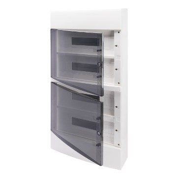 [PTG010.00254] GEWISS GW40053BQ, Smooth Walls Decorative Encolosure, with Terminal Block N 4 X [(3x16)+(17x10)] E 4 X [(3x16)+(17x10)], (18x4) 72m IP40