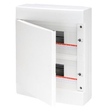 [PTG010.00259] GEWISS GW40067, Tablou electric, Pre-aranjat pentru bloc terminal, Ușă simplă, (12x2) 24m IP40