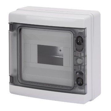 [PTG010.00271] GEWISS GW40102, Tablou electric aparent, Pre-aranjat pentru blocul de borne, 8m IP65