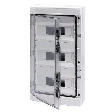 [PTG010.00277] GEWISS GW40105BD, Tablou de distribuție cu panouri cu fereastră și cadru extractibil, Cu regletă de borne n 2 x [(3x16)+(11x10)] e 2 x [(3x16)+(11x10)], (12x3) 36m IP65