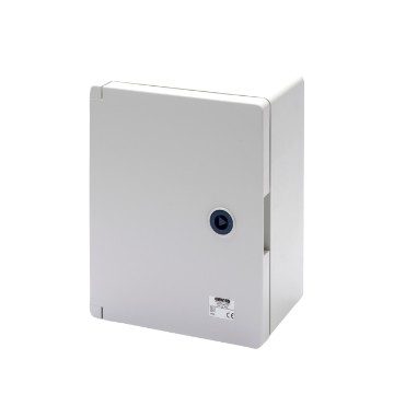 [PTG010.00292] GEWISS GW44809, Placă etanșă cu ușă simplă prevăzută cu încuietoare, Gwplast 120, 236x316x135, IP55, Gri RAL 7035