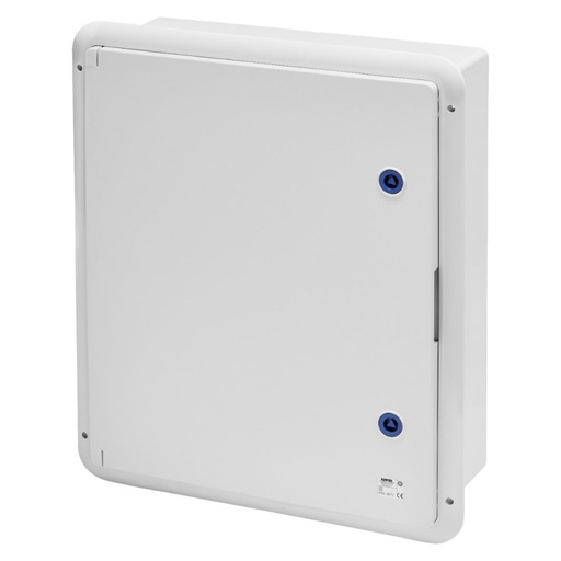 [PTG010.00294] GEWISS GW44811, Placă etanșă cu ușă simplă prevăzută cu încuietoare, Gwplast 120, 396x474x160, IP55, Gri RAL 7035