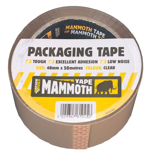 [PTG277.00022] EVERBUILD MAMMOTH PACKAGING TAPE, Low-noise high-quality packaging tape, 48 mm x 50 m