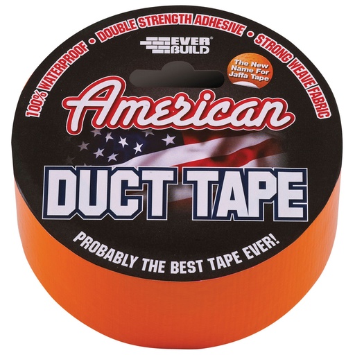 [PTG277.00030] EVERBUILD American Duct Tape, 100% waterproof multi-purpose duct tape with strong adhesive, 50 mm x 25 m
