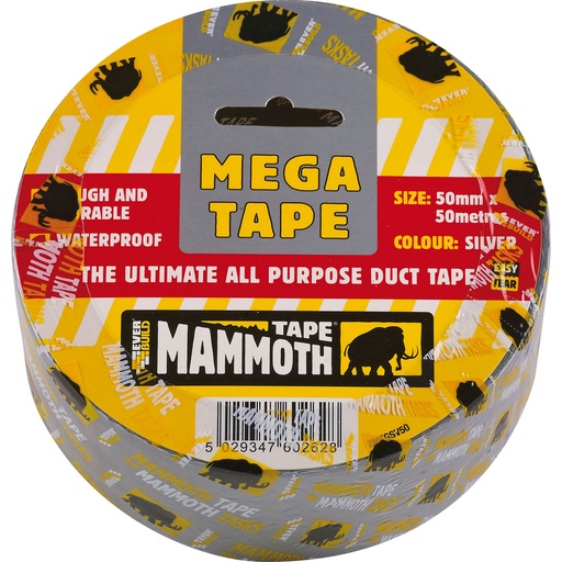 [PTG277.00047] EVERBUILD MAMMOTH MEGA ALL PURPOSE TAPE, Ultimate all-purpose duct tape, 50 mm x 50 m