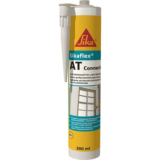 [PTG254.00033] Sikaflex AT Connection, Etansant elastic pentru rosturi, cu intarire la umiditate, Interior si exterior, 600 ml