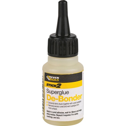 [PTG254.00171] EVERBUILD STICK2 Superglue De-Bonder, Superglue Debonder for Cyanoacrylates, Interior, Clear, 20 mL
