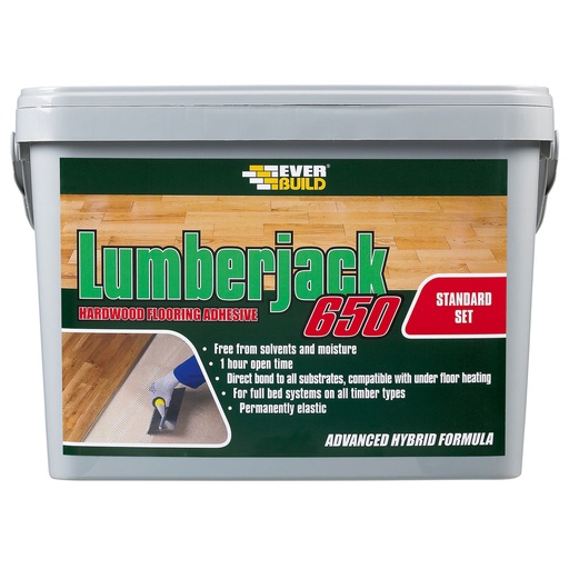 [PTG254.00206] EVERBUILD Lumberjack 650 Floor Adhesive, Hardwood Flooring Adhesive, Interior, Buff brown