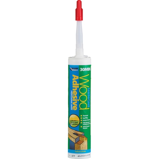[PTG254.00246] EVERBUILD Lumberjack 5 Min PU Wood Adhesive, Gel & Liquid Moisture Curing Wood Adhesive, Interior