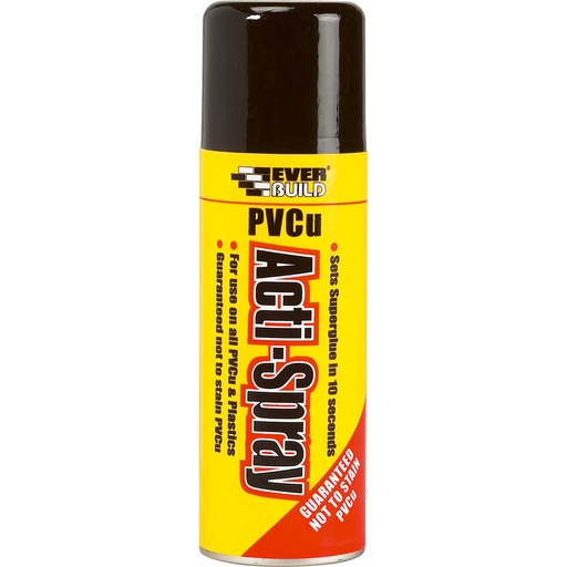 [PTG254.00277] EVERBUILD PVCu Acti-Spray, PVCu & Plastic Surface Activator Aerosol, Interior & Exterior, Clear, 200 mL