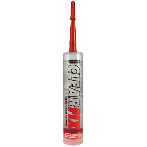 [PTG254.00346] EVERBUILD CLEAR FIX, Crystal Clear Hybrid Grab Adhesive, Interior & Exterior, Clear, 290 mL