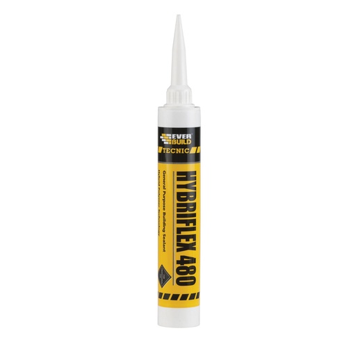 [PTG254.00393] EVERBUILD Tecnic Hybriflex 480, General Purpose Hybrid Building Sealant, Interior & Exterior, 380 mL