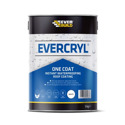 [PTG254.00421] EVERBUILD EVERCRYL ONE COAT, Resin-Based Instant Roof Repair Compound, Exterior, 5 kg