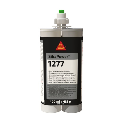 [PTG254.00605] SikaPower-1277, Toughened High Impact 2-Part Structural Adhesive, Interior & Exterior, Light red