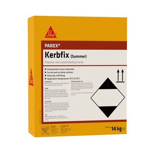 [PTG042.00048] Parex Kerbfix, Fast-setting bedding mortar durable and strong, Interior & Exterior, Concrete grey, 14 kg