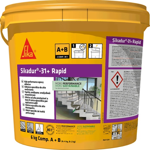 [PTG042.00056] Sikadur-31+ Rapid, Adeziv cu uscare rapida si miros redus pentru lipire si reparatii de beton, Interior si exterior, Gri beton