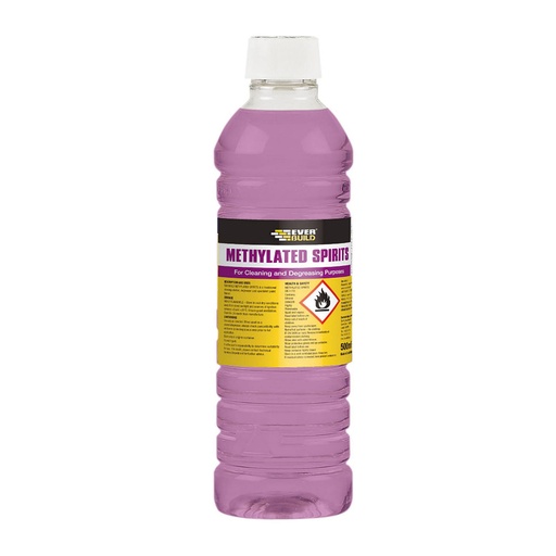 [PTG256.00018] EVERBUILD Methylated Spirits, Multipurpose Cleaner & Degreaser, Interior & Exterior, Violet, 500 mL