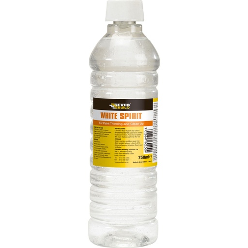 [PTG256.00022] EVERBUILD White Spirit, Paint & Varnish Thinner, Interior & Exterior, Clear liquid