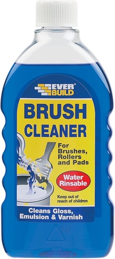 [PTG256.00027] EVERBUILD Brush Cleaner, Wet Paint Remover for Tools, Interior & Exterior, Blue, 500 mL