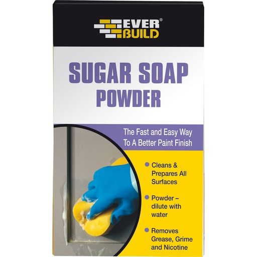 [PTG256.00028] EVERBUILD Sugar Soap Powder, Cleaner for Painted Surfaces, Interior, White, 430 g