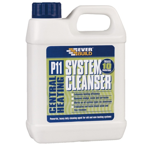 [PTG256.00031] EVERBUILD P11 SYSTEM CLEANSER, System Cleaner for Central Heating, Interior, Brown, 1 L
