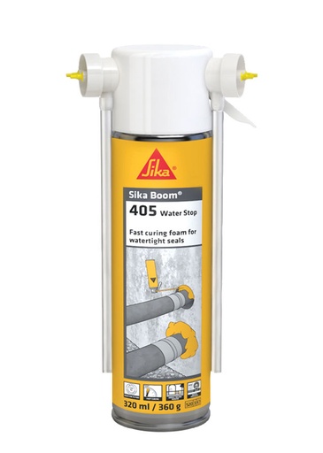[PTG039.00002] Sika Boom-405 Water Stop, Spuma multifunctionala pentru opritor de apa, Interior si exterior, Verde, 320 ml