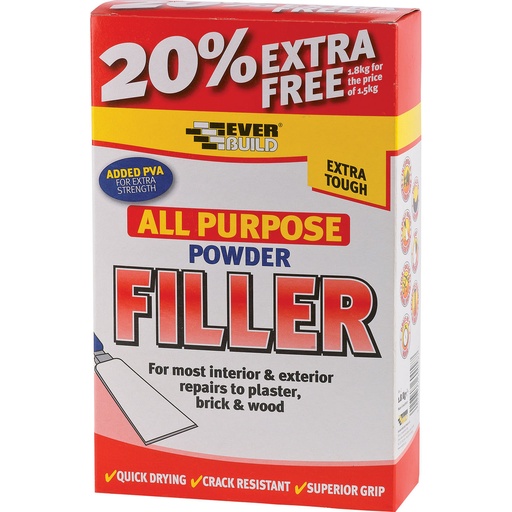 [PTG039.00058] EVERBUILD ALL PURPOSE POWDER FILLER, A high strength, all purpose powder fille, Interior & Exterior