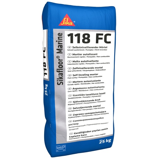[PTG041.00018] Sikafloor Marine-118 FC, Acoustic self-levelling layer for decks, Interior, Grey, 25 kg