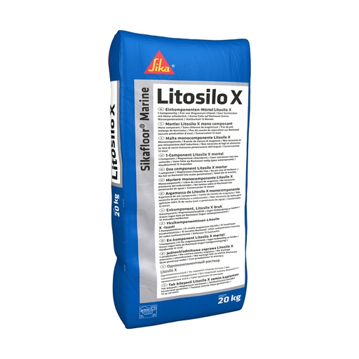 [PTG041.00020] Sikafloor Marine Litosilo X, Pardoseala flotanta pentru punti navale A60, Interior, Gri, 20 kg
