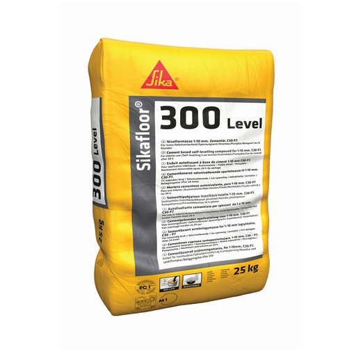[PTG041.00021] Sikafloor-300 Level, Masa de nivelare cu emisii reduse pentru pardoseli de interior, Interior, Gri, 25 kg