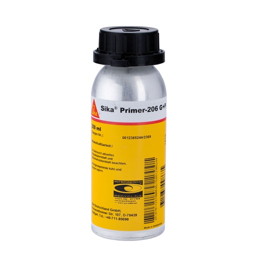 [PTG276.00015] Sika Primer-206 G+P, Colored Primer for Various Substrates, solvent-based, Interior & Exterior, Black
