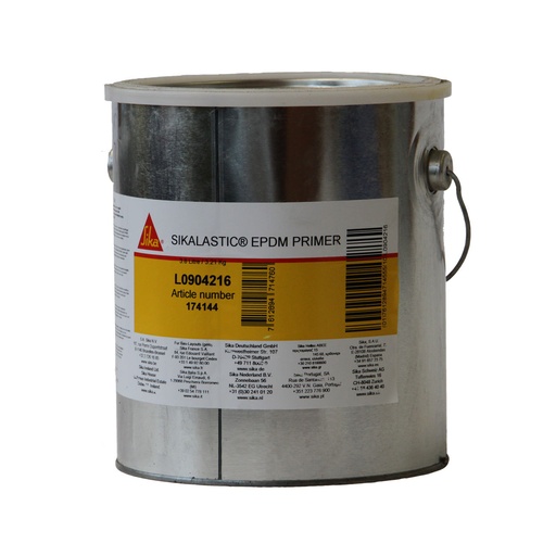 [PTG276.00081] Sikalastic EPDM Primer, 1-Part Primer for Sika Membranes and Epdm, Exterior, Green-Brown, 3.80 L