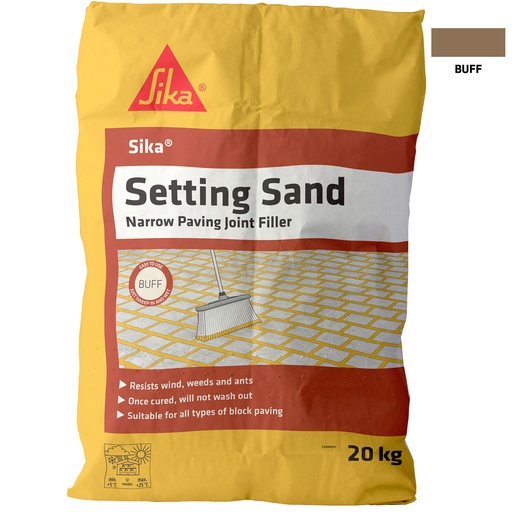 [PTG257.00004] Sika Setting Sand, Material de rostuire pentru rosturi de pavaj, Exterior, Bej, 20 kg
