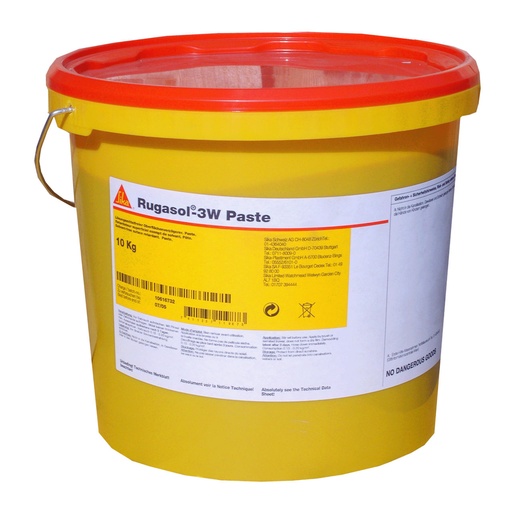 [PTG257.00032] Sika Rugasol-3 W Paste, Intarzietor de suprafata pentru finisaj cu agregat aparent, Interior si exterior, Rosu omogen
