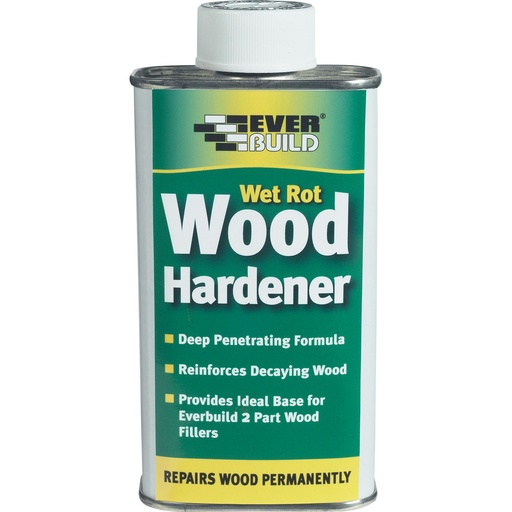 [PTG257.00055] EVERBUILD Wet Rot Wood Hardener, Wood Hardener for Decaying Timber, Interior & Exterior, Clear, 250 mL