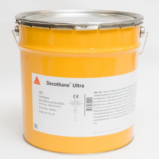 [PTG255.00024] Sika Decothane Ultra Base Coat, Low-odour One-part Polyurethane Base Coat, Exterior, Oxide Red, 15 L